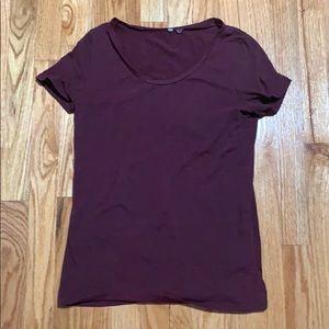 Burgundy t-shirt